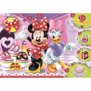 Product detail of Trefl Třpytivé puzzle Minnie a Daisy, 100 dílků