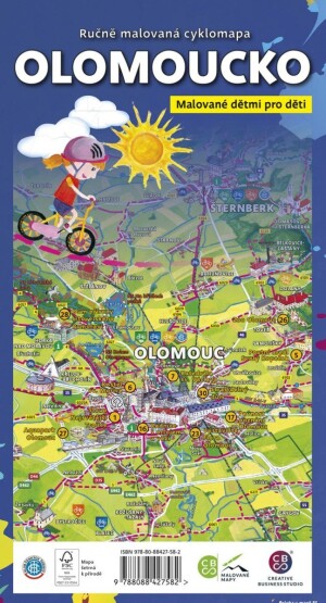 Product detail of Olomoucko dětem - Ručně malovaná cyklomapa