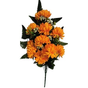 Product detail of Umělá dekorativní  kytice Chryzantéma, oranžová, výška 60 cm