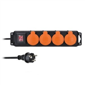 Product detail of Solight PP332 Venkovní prodlužovací přívod 4 zásuvky černá, 5 m