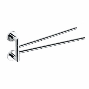 Product detail of SAPHO XR403 X-Round dvojitý držák na ručníky otočný 45 cm, stříbrná
