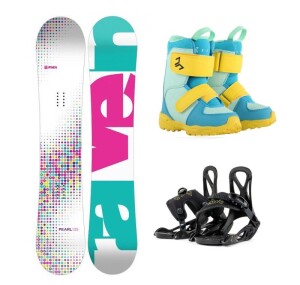 Product detail of Raven Pearl white dětský snowboard + Beany Kido vázání + Beany Joker boty