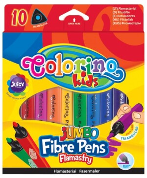 Product detail of Colorino fixy trojhranné JUMBO, 10 barev