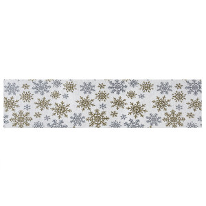 Product detail of Dakls Běhoun Snowflakes bílá, 33 x 140 cm