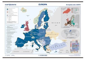 Product detail of Evropa - Evropská unie a NATO 1:5 000 000 nástěnná mapa, 1.  vydání