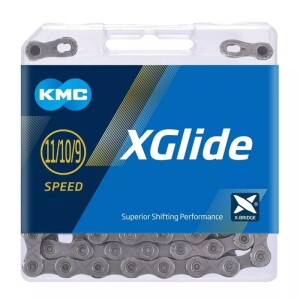 Product detail of Kmc X-glide Cues X šedý 9-11SP. 126ČL.BOX řetěz
