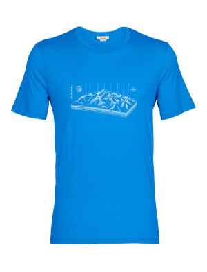 Product detail of Icebreaker Mens Tech Lite II SS Tee Alps 3D Lazurite