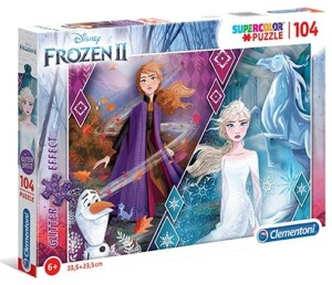 Product detail of Clementoni Puzzle Supercolor Glitter - Frozen 2, 104 dílků - Schleich Wild Life