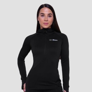 Product detail of GymBeam Women‘s Pulse 1/2 Zip Running Sweatshirt Black