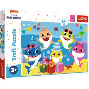Product detail of Trefl Puzzle Baby Shark - Oslava / 24 dílků MAXI