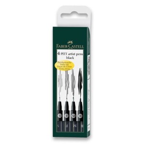 Product detail of Faber - Castell Popisovač Pitt Artist Pen - černá(S,F,M,B) 4 ks
