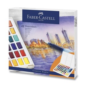 Product detail of Faber - Castell Vodové barvy s paletou 48 ks