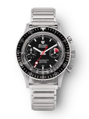 Product detail of Nivada Grenchen Chronomaster White Lollipop Inter. Bezel - Manual - Forstner Bonklip