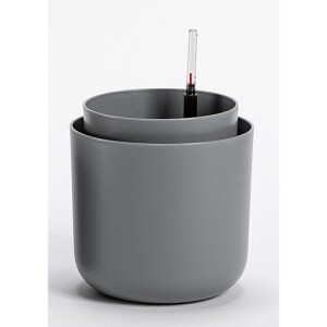 Product detail of Plastia Samozavlažovací květináč Tolita šedá, pr. 19 cm