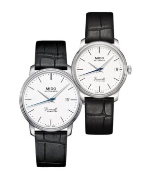 Product detail of SET Mido Baroncelli Heritage M027.407.16.010.00 a M027.207.16.010.00