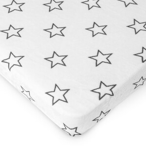 Product detail of 4Home prostěradlo mikroflanel Stars grey, 180 x 200 cm