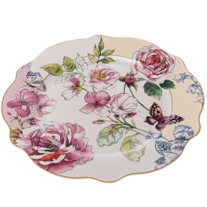 Product detail of Porcelánový mělký talíř Roses, 27 cm