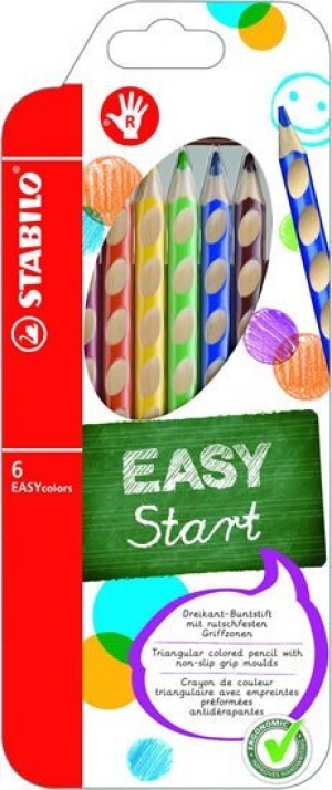 Product detail of Pastelky STABILO EASYcolors Pravák sada 6 ks