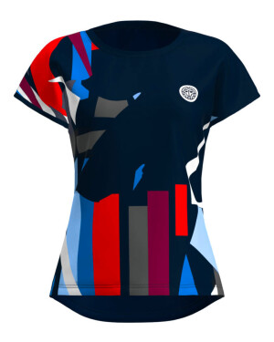 Product detail of Dámské tričko BIDI BADU  New York 2024 Capsleeve Dark Blue/Red