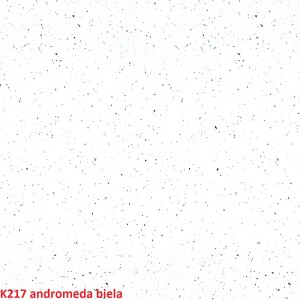 Product detail of ArtExt Rohová pracovní deska - 38 mm 38 mm: Andromeda biela K217 GG  lesk