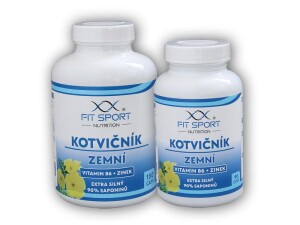 Product detail of FitSport Nutrition Kotvičník zemní 90% + Vitamin B6 + Zinek 150 kapslí + 90 kapslí