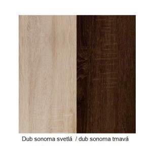 Product detail of ArtCross Obývací stěna SOLAR Barva: Dub sonoma světlá / dub sonoma tmavá