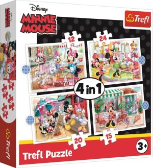 Product detail of Trefl Puzzle Minnie s přáteli 4v1 (12,15,20,24 dílků)