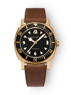 Product detail of Nivada Grenchen Depthmaster Bronze - Brown Leather