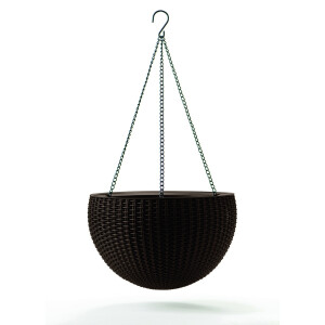 Product detail of Keter Závěsný květináč Sphere antracit, pr. 35 cm