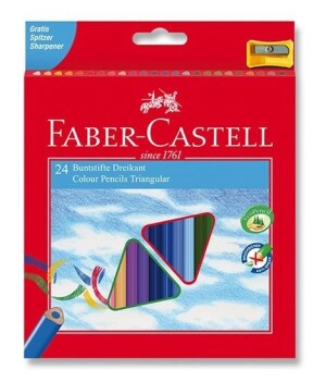 Product detail of Faber - Castell Pastelky trojhranné ECO 24 ks + ořezávátko