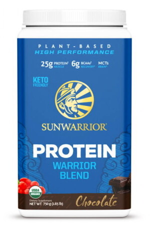 Product detail of Sunwarrior Protein Blend BIO (Hrachový, konopný protein a goji) 750 g čokoláda