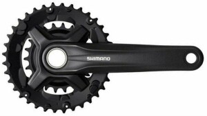 Product detail of Shimano kliky FC-MT210-L, 175mm 36x22, černé, bez krytu, 9 speed, v krabičce