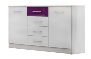 Product detail of ArtStol Komoda DUBAJ | bílá/fialová