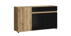 Product detail of ArtExt Komoda CAMINO 3D2S | dub evoke/černá aksamit