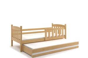 Product detail of BMS Dětská postel KUBUŠ 2 s přistýlkou ​​| borovice 80 x 190 cm Barva: Borovice / bílá, Rozměr: 190 x 80 cm