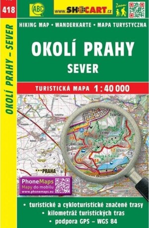 Product detail of SC 418 Okolí Prahy sever 1:40 000