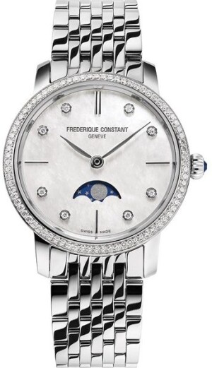 Product detail of Frederique Constant Slimline Ladies Moonphase Quartz FC-206MPWD1SD6B
