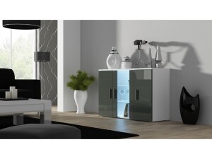 Product detail of Artcam Komoda SOHO S7 Barva: Bílá/šedý lesk