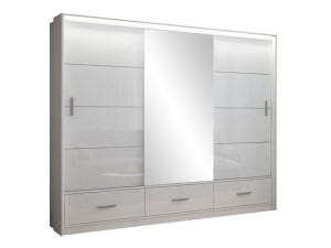 Product detail of ArtStol Šatní skříň MARSYLIA 250 | bílý lesk