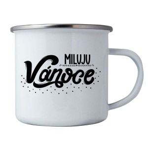 Product detail of Bohemia Gifts Vánoční plechový hrnek - Miluju Vánoce, 350 ml