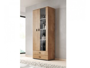 Product detail of Artcam Stojící vitrína SOHO S6 Barva: Dub lefkas/černá