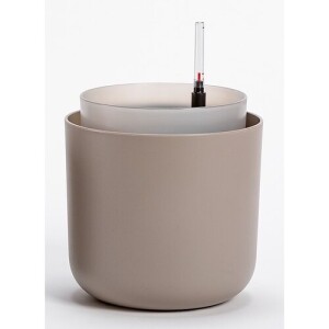 Product detail of Plastia Samozavlažovací květináč Tolita hnědá, pr. 19 cm