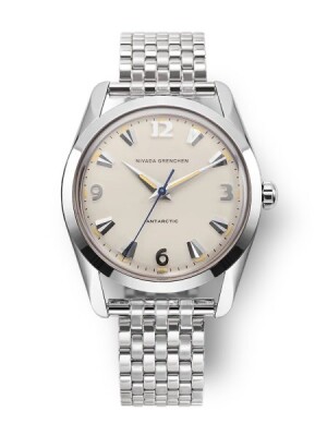 Product detail of Nivada Grenchen Antarctic 35 mm Eggshell Beige - Forstner Beads of Rice