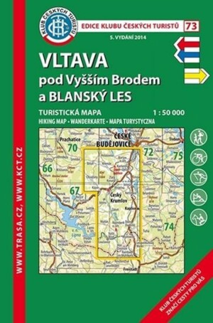 Product detail of Vltava pod Vyšším Brodem 1:50T/KČT 73  turistická mapa