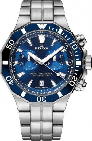 Product detail of EDOX Delfin Quartz Chronograph 10112-3BUM-BUIN
