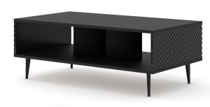 Product detail of ARTBm Konferenční stolek RAVENNA C 90 | černá lesklá Provedení: Černá / černý  lesk / černé nohy