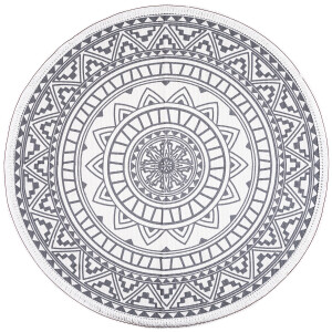 Product detail of Dakls Kusový koberec Mandala šedá, 82 cm