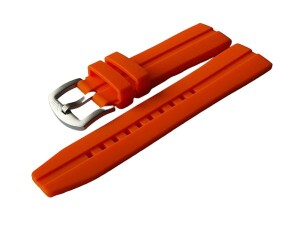 Product detail of Silikonový řemínek Vostok Europe pro Almaz NH35A/320H263 - oranžový/matná spona