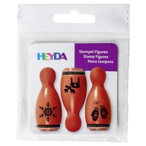 Product detail of HEYDA Dřevěná razítka kuželky - červené