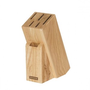 Product detail of TESCOMA blok WOODY pro 5 nožů, nůžky na drůbež